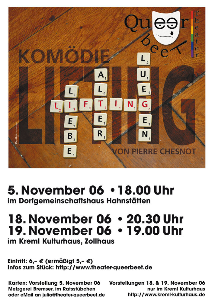 Theater Queerbeet in der Spielzeit 2006: Lifting