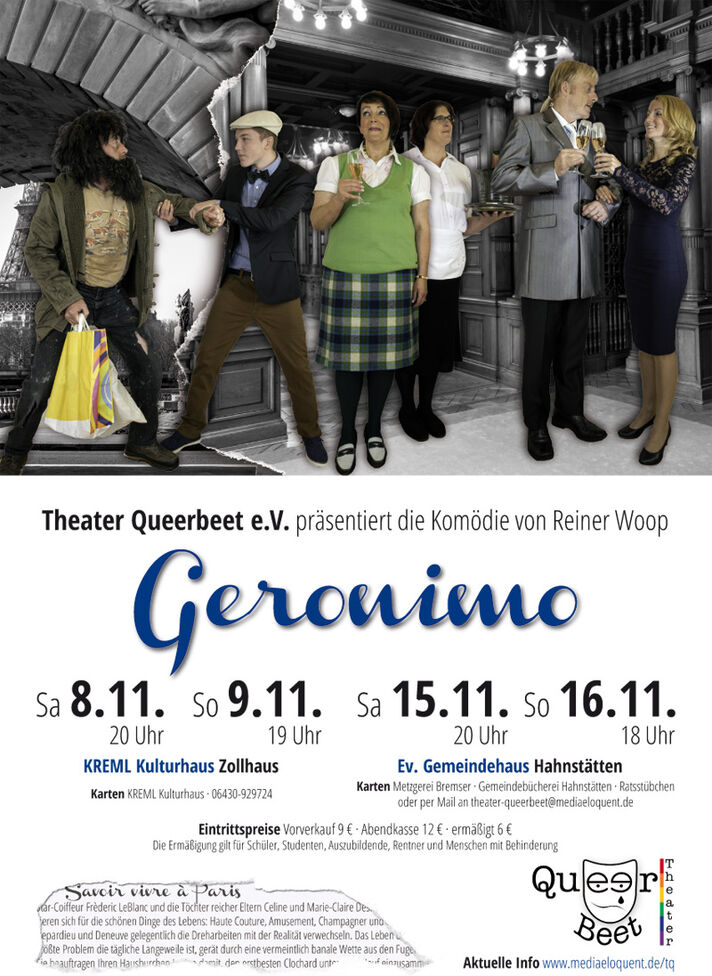 Theater Queerbeet in der Spielzeit 2014: Geronimo